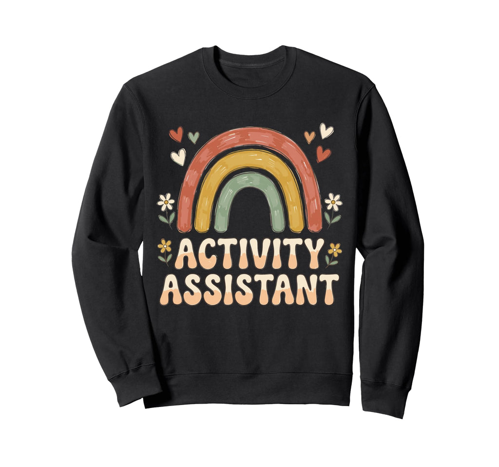 Activity Assistant Boho Rainbow Heart Sweatshirt - Streetwear Style Unisex - T-Shirt, Sweatshirt, Hoodie