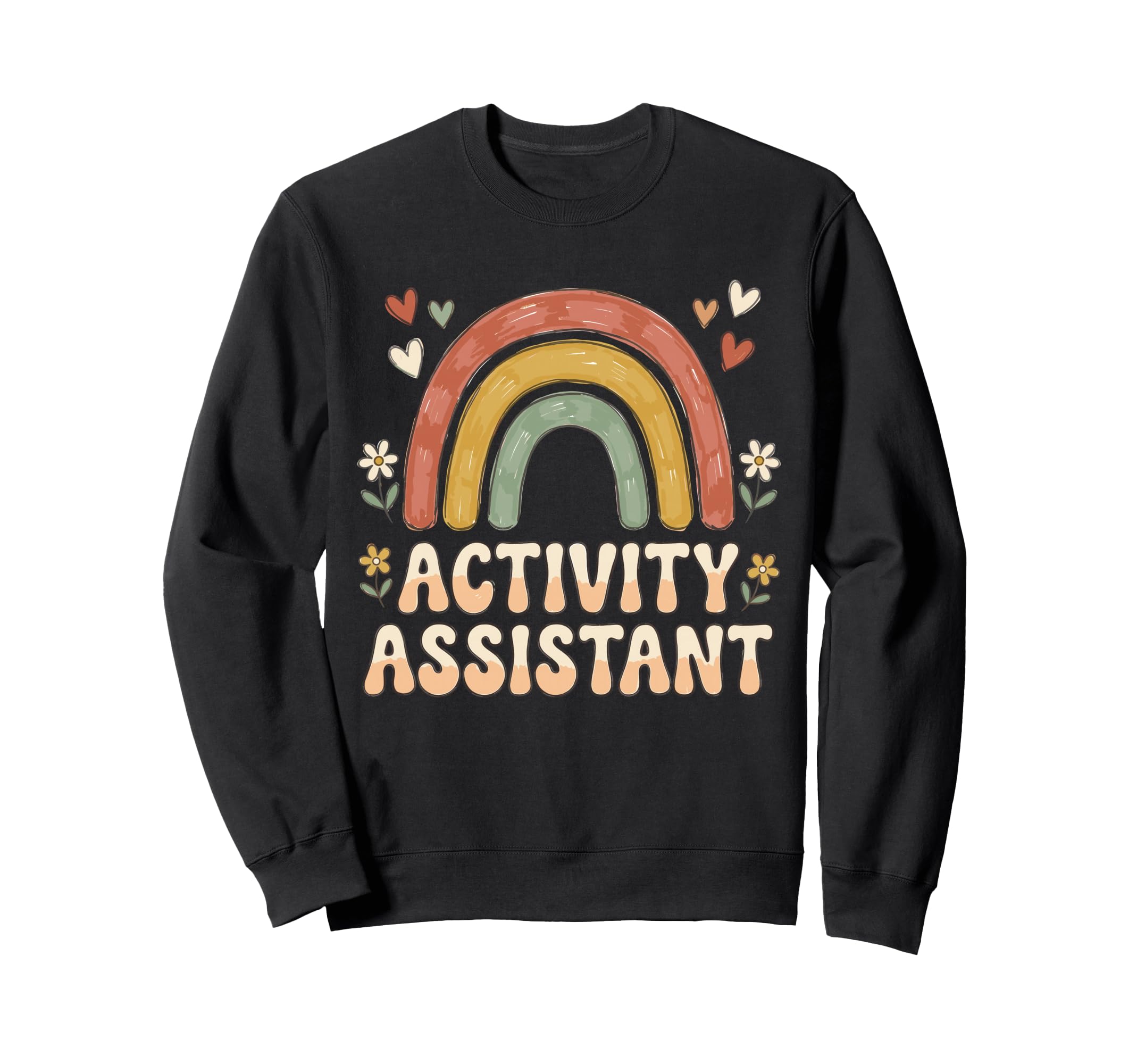Activity Assistant Boho Rainbow Heart Sweatshirt - Streetwear Style Unisex - T-Shirt, Sweatshirt, Hoodie