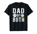Dad Both Proud Volleyball Baseball Dad T-Shirt - Minimalist Print Unisex - T-Shirt, Sweatshirt, Hoodie