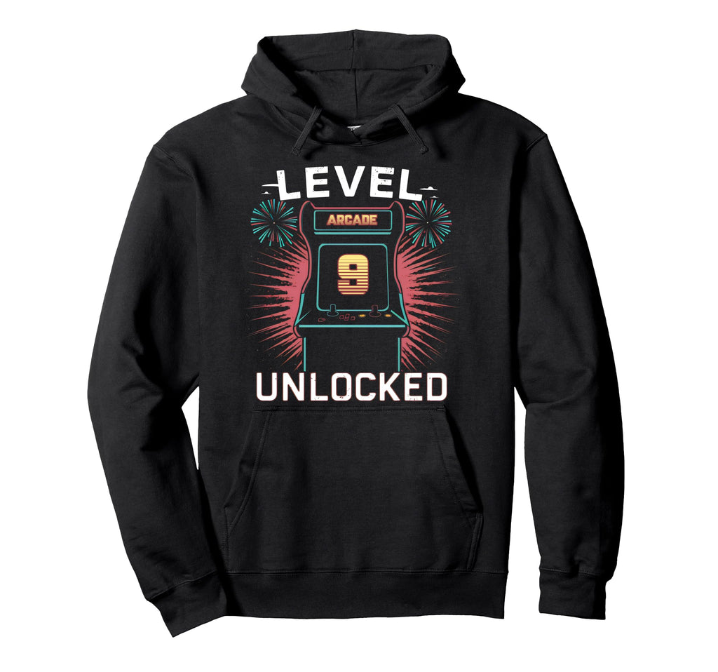 Level 9 Unlocked Video Game 9Th Hoodie - Novelty Apparel Men Women - T-Shirt, Sweatshirt, Hoodie