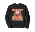 Groovy Roller Skates Skater 90S Sweatshirt - Minimalist Print Unisex - T-Shirt, Sweatshirt, Hoodie
