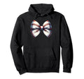 Baseball Bow Baseball Mom Mothers Day Hoodie - Minimalist Print for Adults - T-Shirt, Sweatshirt, Hoodie