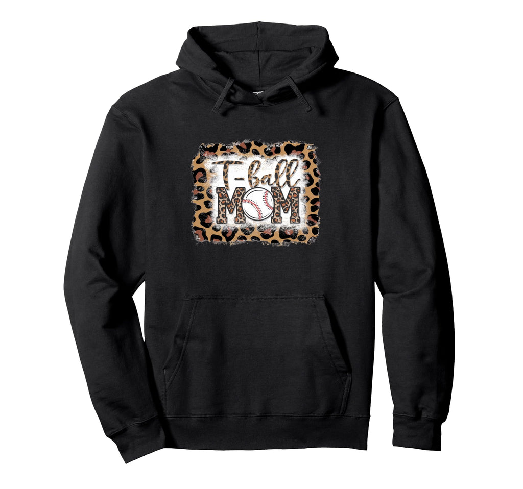 Leopard American Baseball Mom Mama Hoodie - Novelty Apparel Men Women - T-Shirt, Sweatshirt, Hoodie