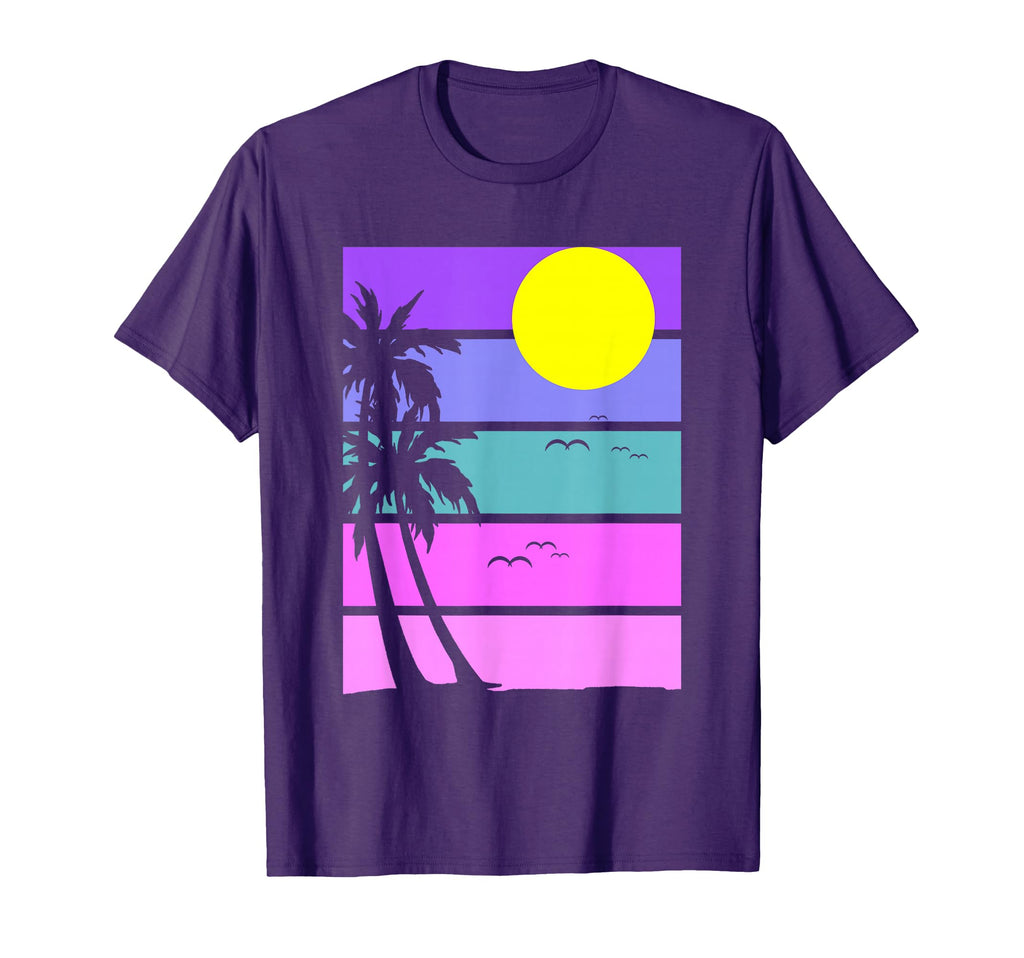 80S Aesthetic Palm Trees 1990S Tropical T-Shirt - Trendy Graphic Men Women - T-Shirt, Sweatshirt, Hoodie