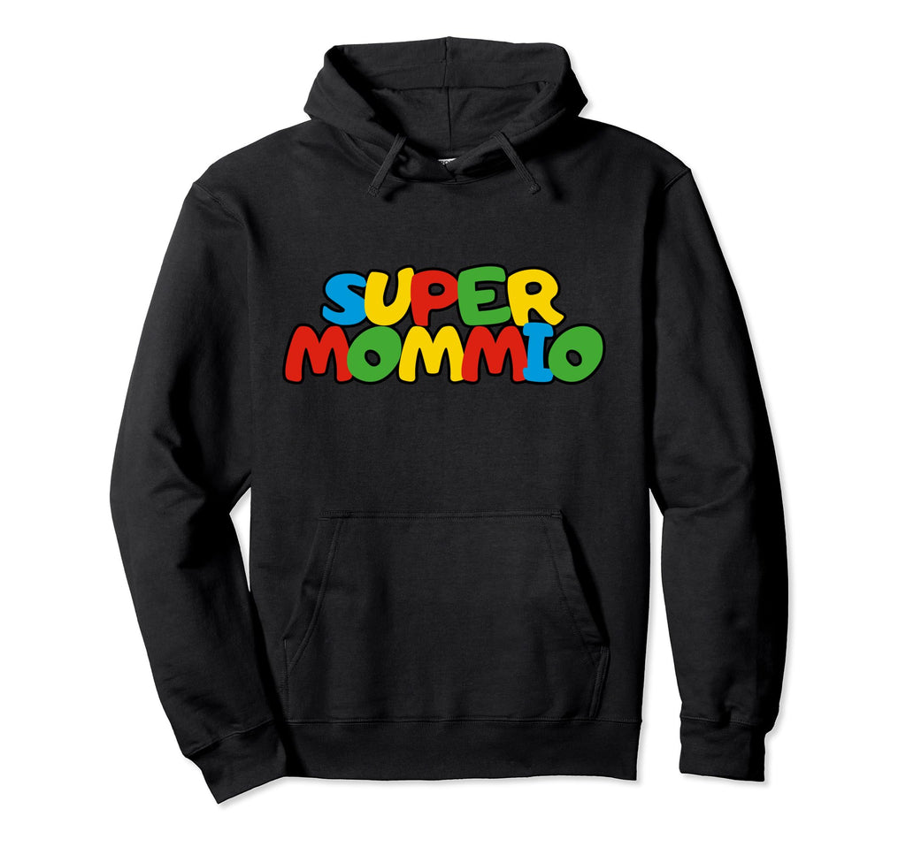 Super Mommio Funny Nerdy Mommy Gamer Mom Hoodie - Unique Graphic Men Women - T-Shirt, Sweatshirt, Hoodie