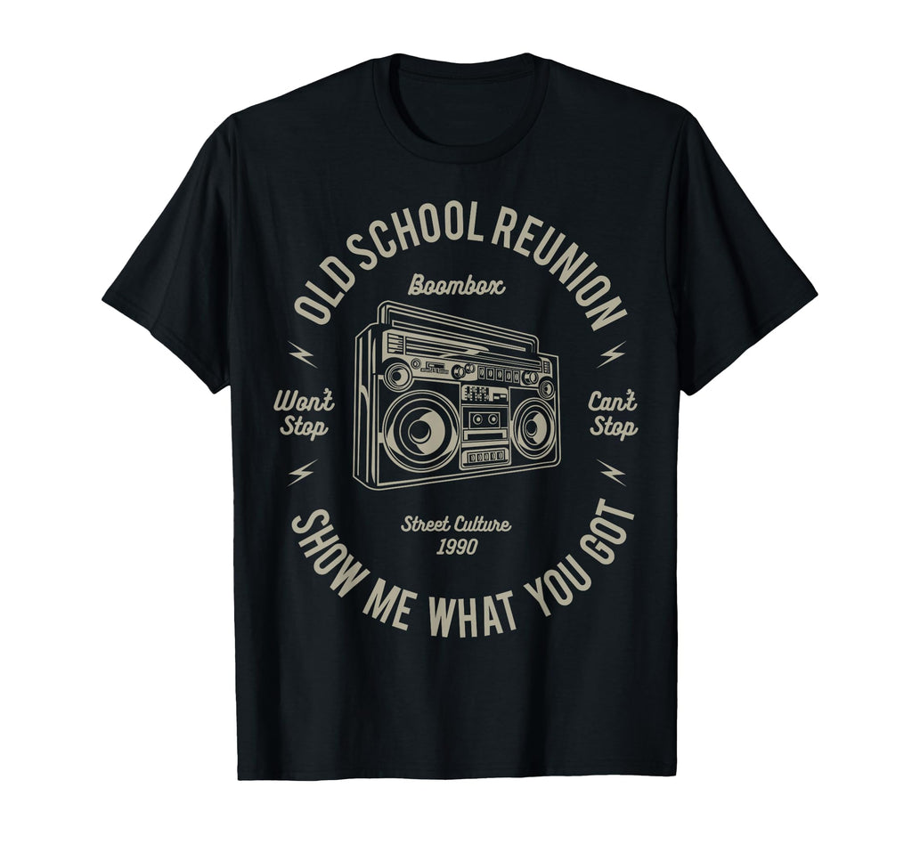 Real Hip Hop Boombox Old School T-Shirt - Casual Everyday Wear Men Women - T-Shirt, Sweatshirt, Hoodie
