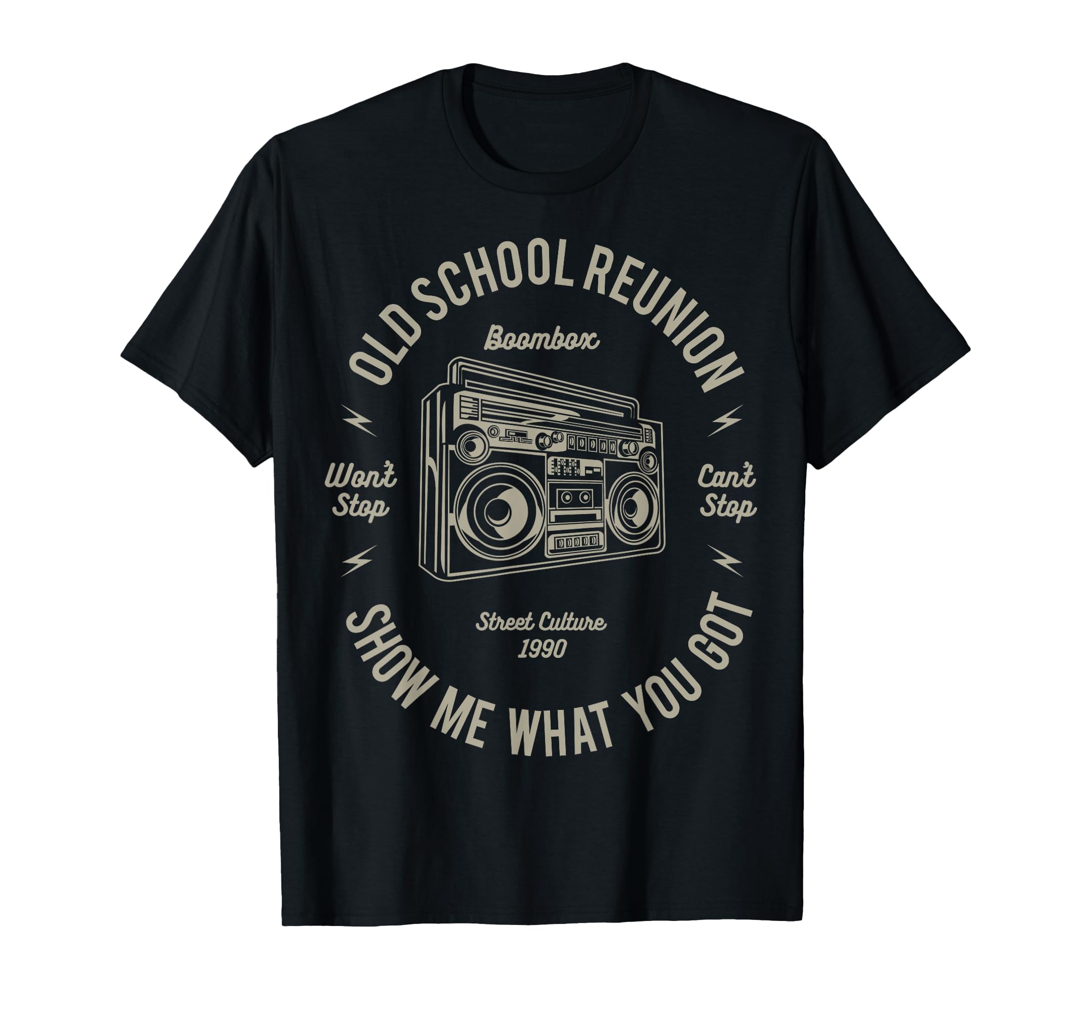 Real Hip Hop Boombox Old School T-Shirt - Casual Everyday Wear Men Women - T-Shirt, Sweatshirt, Hoodie