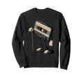 Old Cassette Player Music Tape Sweatshirt - Fun Novelty Design Men Women - T-Shirt, Sweatshirt, Hoodie