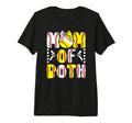 Mom Both Proud Softball Baseball Mom Tri T-Shirt - Novelty Apparel Unisex - T-Shirt, Sweatshirt, Hoodie