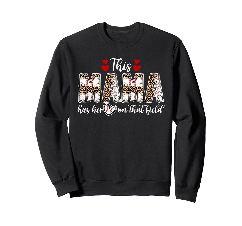 Proud Baseball Mama Baseball Mom Sweatshirt - Custom Art Print for Adults - T-Shirt, Sweatshirt, Hoodie