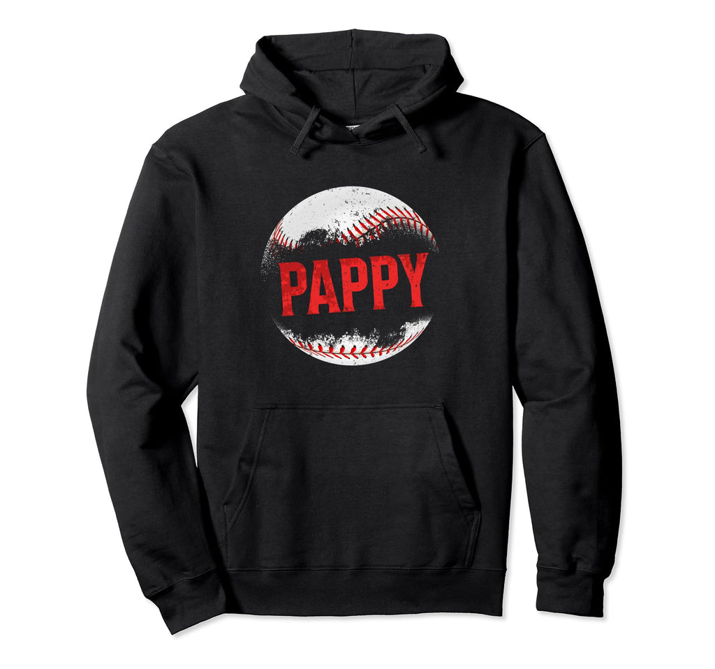 Baseball Pappy Happy Fathers Day Proud Dad Hoodie - Novelty Apparel Unisex - T-Shirt, Sweatshirt, Hoodie