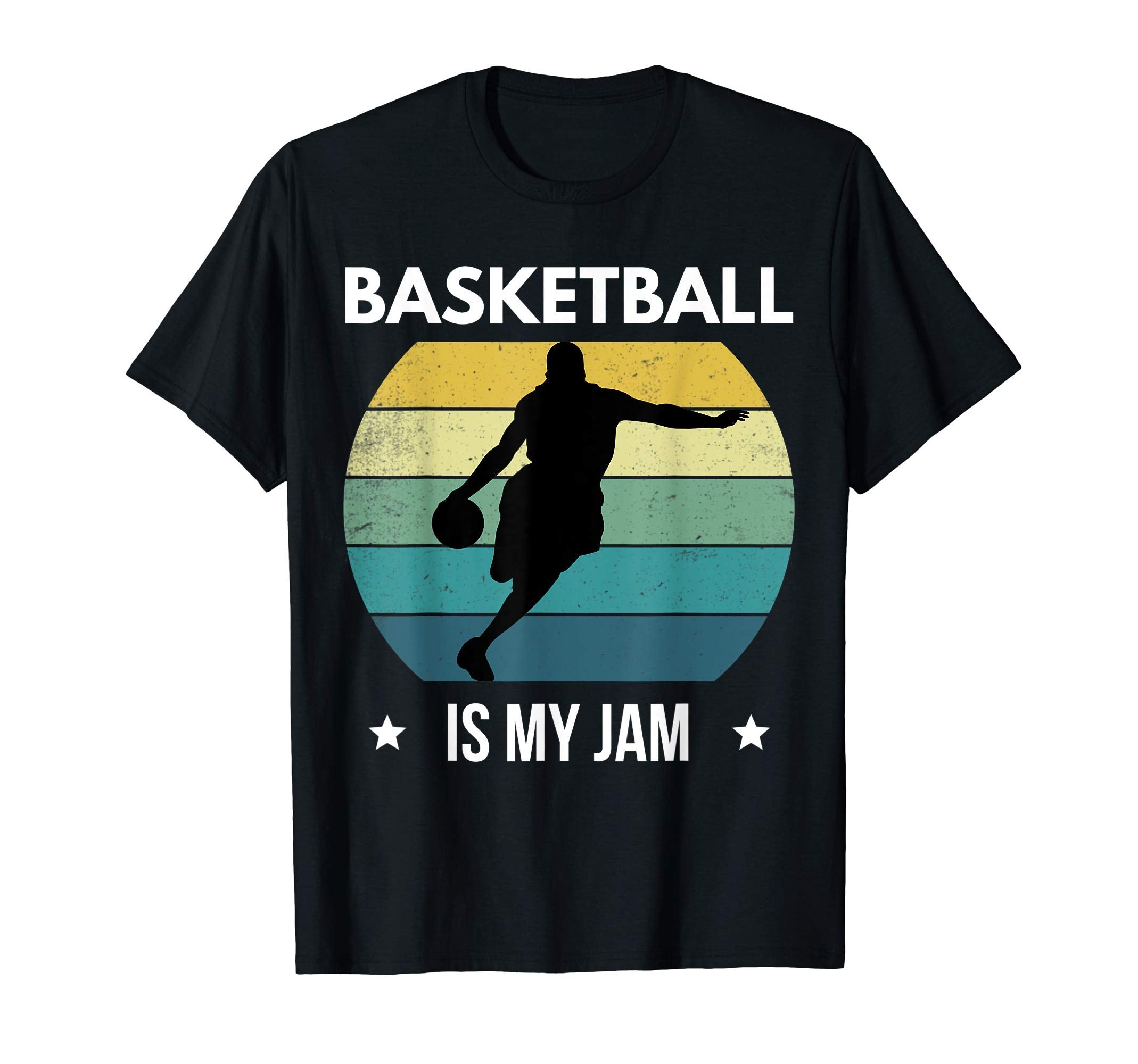 Basketball Is My Jam Sports Lovers T-Shirt - Trendy Graphic for Adults - T-Shirt, Sweatshirt, Hoodie