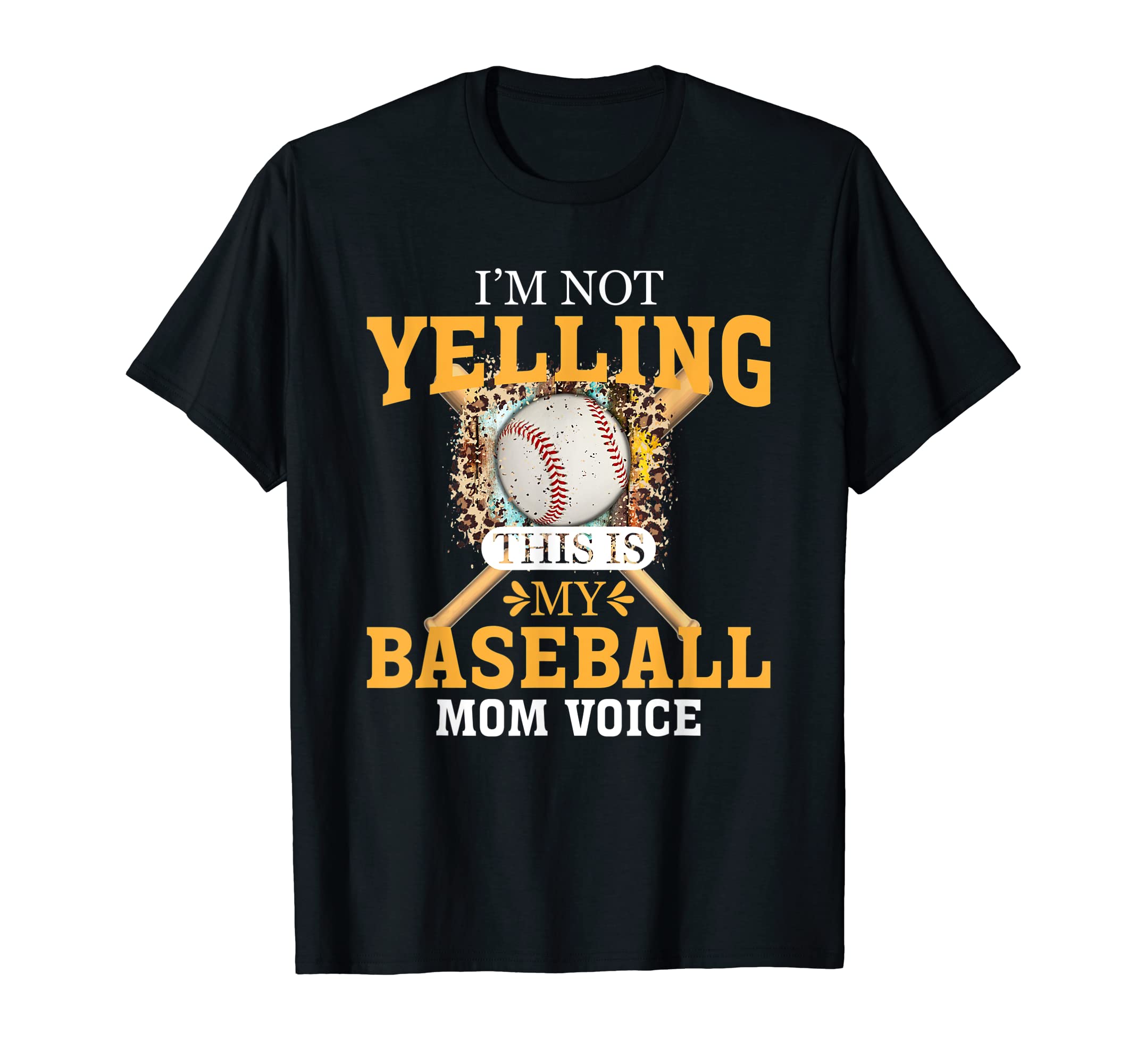 Im Not Yelling This Is Baseball Mom T-Shirt - Minimalist Print for Adults - T-Shirt, Sweatshirt, Hoodie