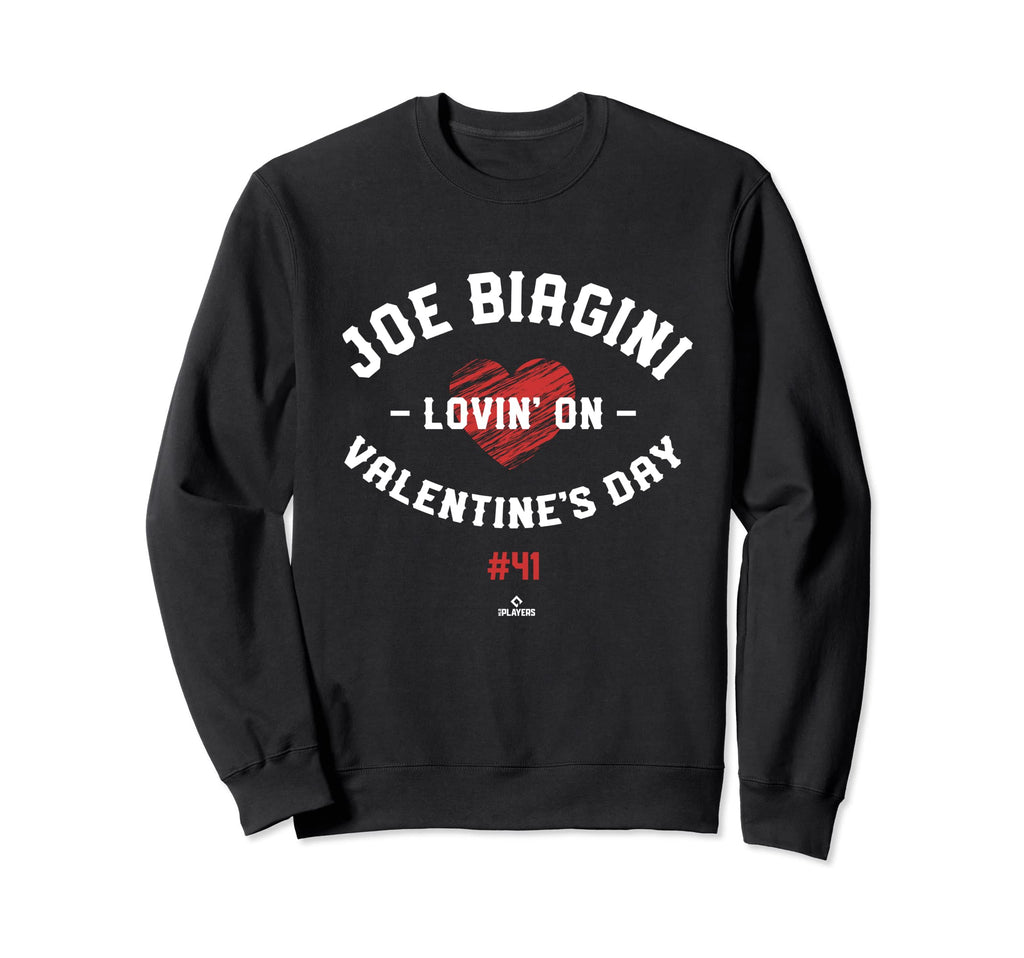 Joe Biagini Lovin Valentines Day Sweatshirt - Trendy Graphic for Adults - T-Shirt, Sweatshirt, Hoodie