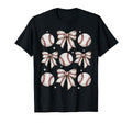 Baseball Coquette Bow Baseball T-Shirt - Casual Everyday Wear for Adults - T-Shirt, Sweatshirt, Hoodie