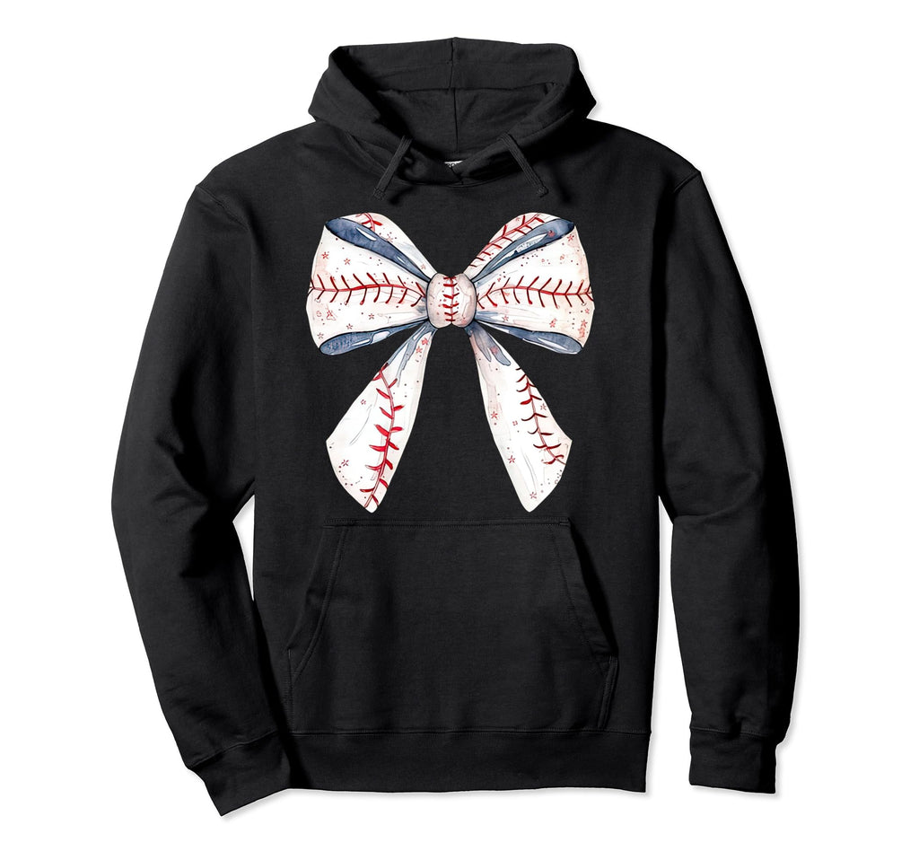 Baseball Mom Coquette Bow Mothers Day Hoodie - Trendy Graphic for Adults - T-Shirt, Sweatshirt, Hoodie