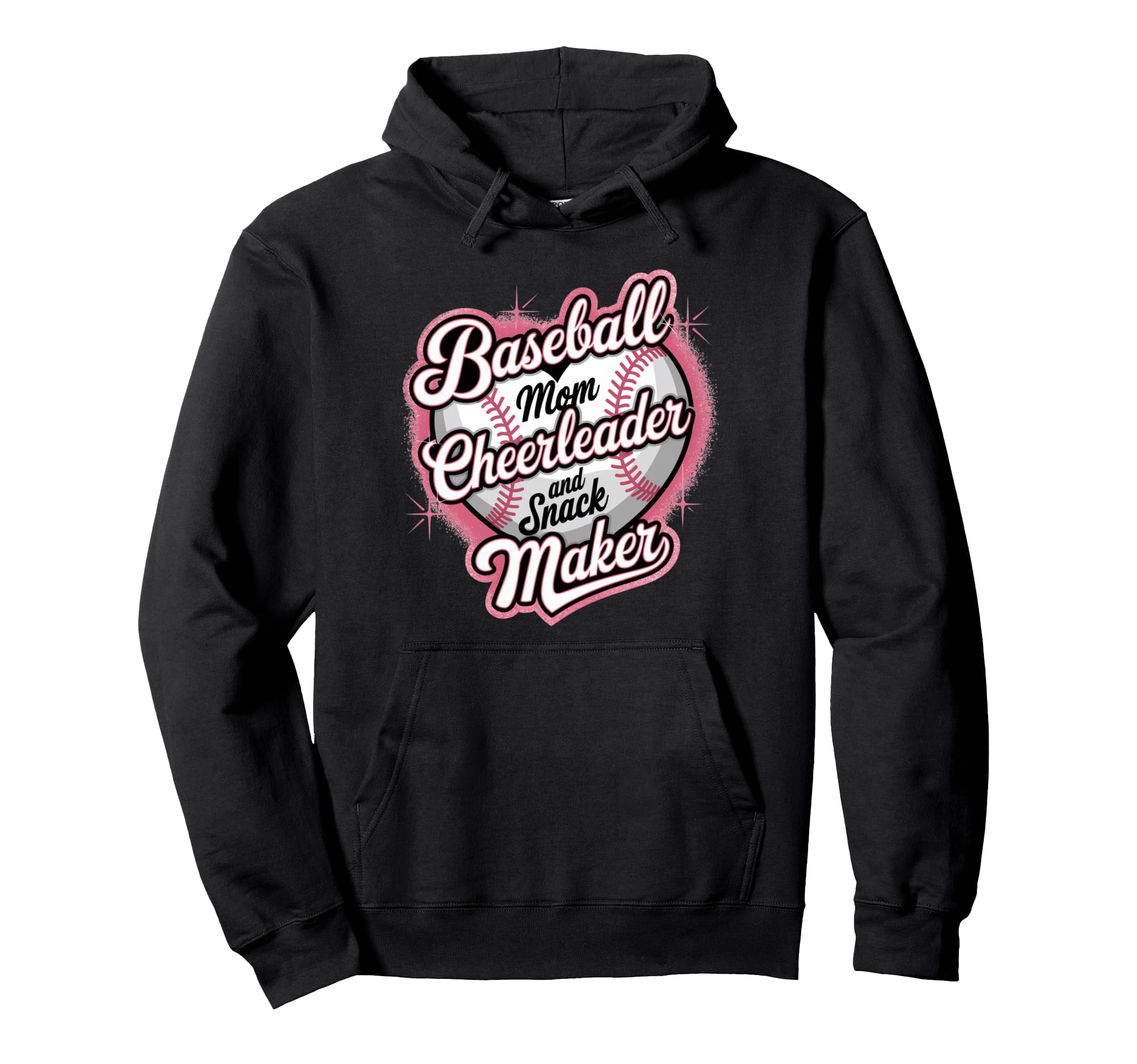Baseball Mom Cheerleader Snack Maker Hoodie - Casual Everyday Wear Unisex - T-Shirt, Sweatshirt, Hoodie