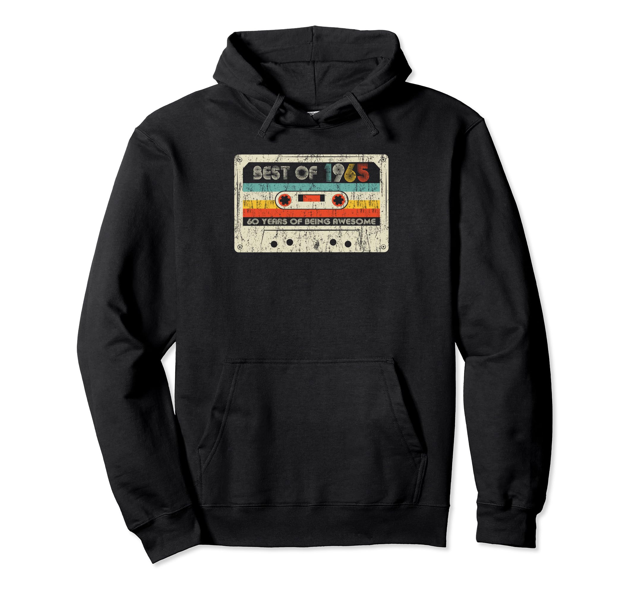 Best 1965 Birthday 1965 Cassette Tape Hoodie - Graphic Print Unisex - T-Shirt, Sweatshirt, Hoodie