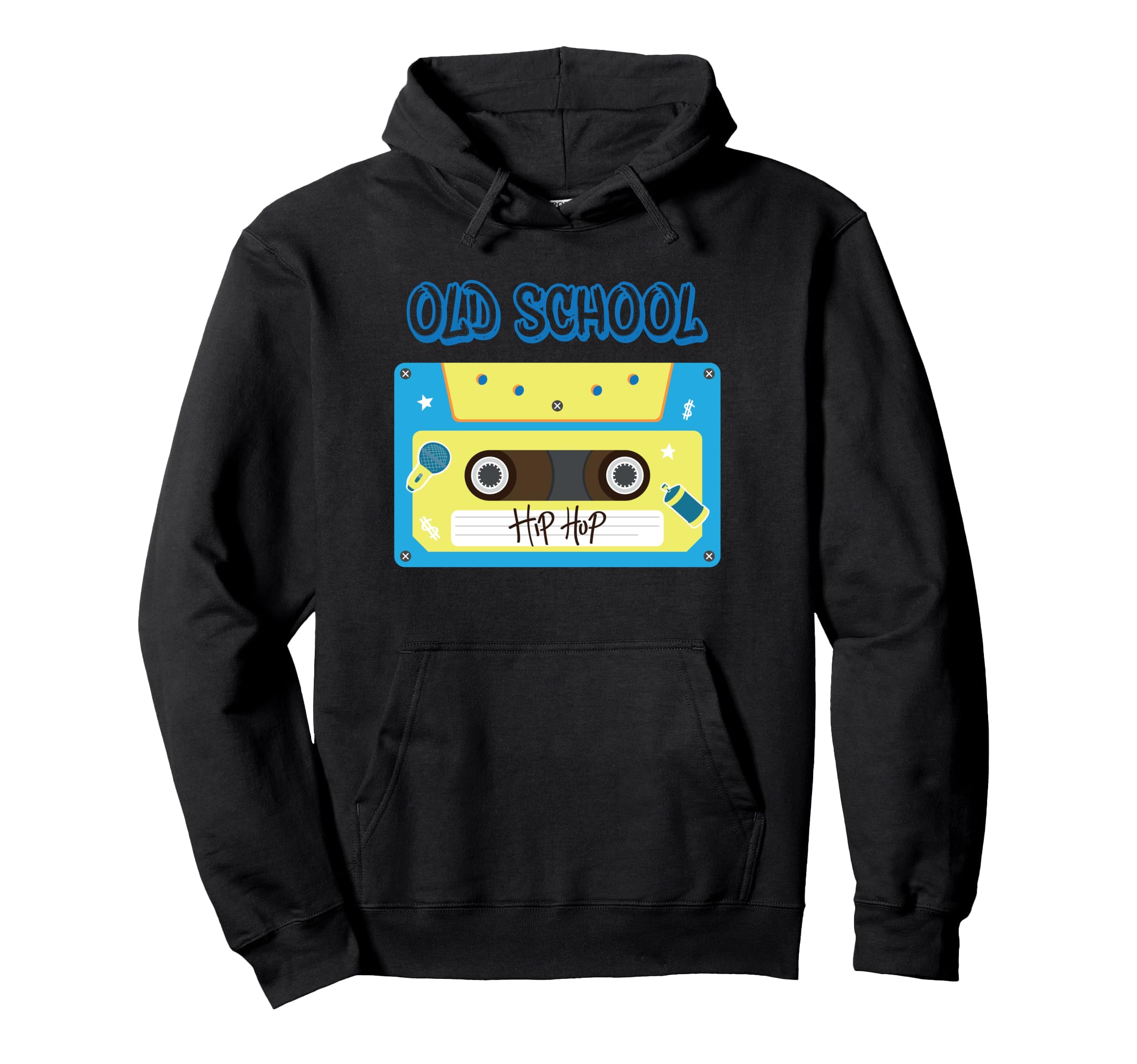Old School Hip Hop Cassette Tape Nostalgia Hoodie - Graphic Print Men Women - T-Shirt, Sweatshirt, Hoodie
