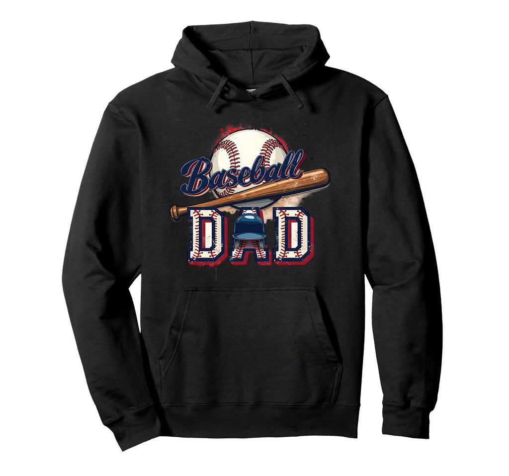Proud Baseball Dad Game Day Sports Hoodie - Aesthetic Graphic for Adults - T-Shirt, Sweatshirt, Hoodie