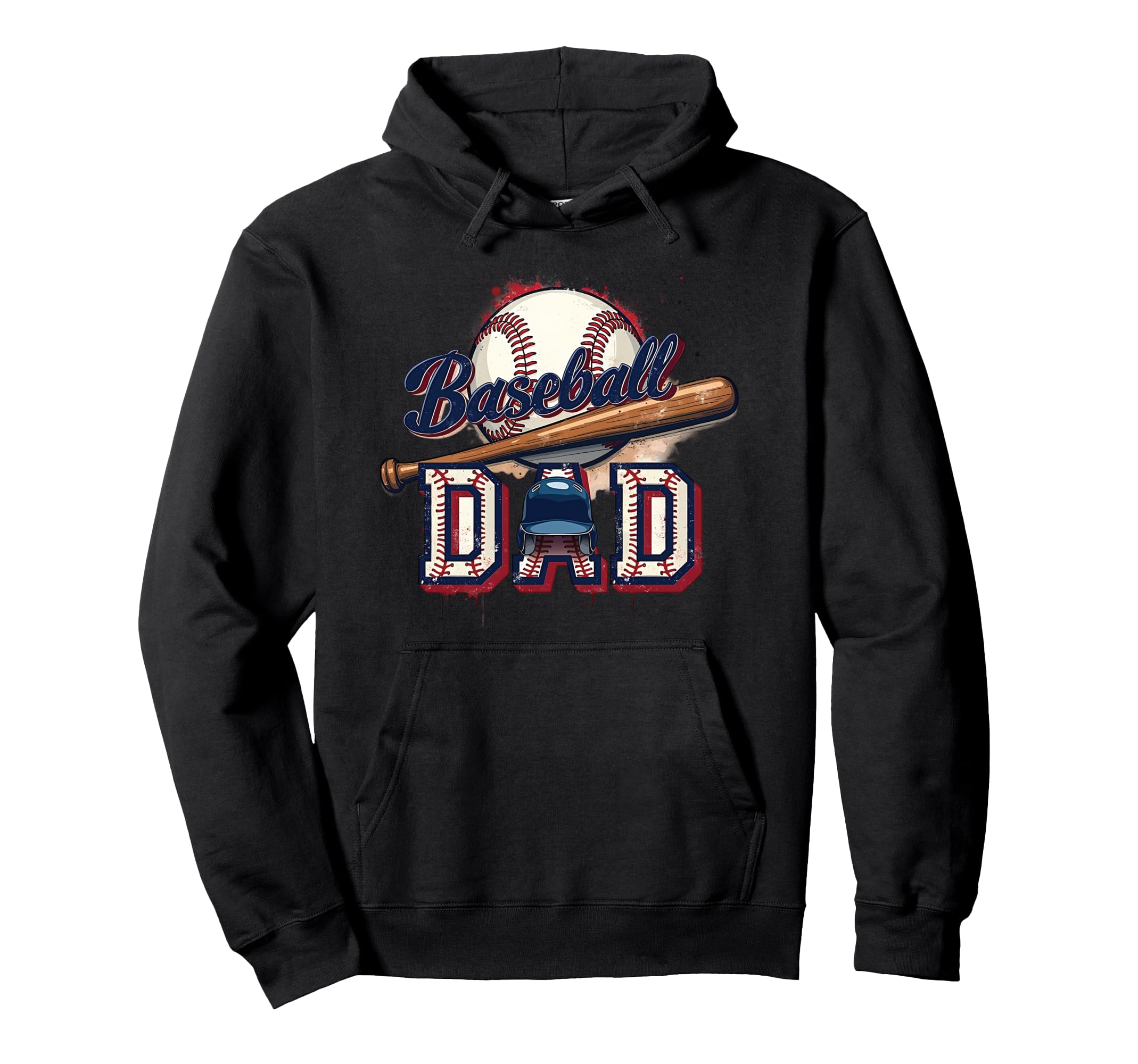 Proud Baseball Dad Game Day Sports Hoodie - Aesthetic Graphic for Adults - T-Shirt, Sweatshirt, Hoodie