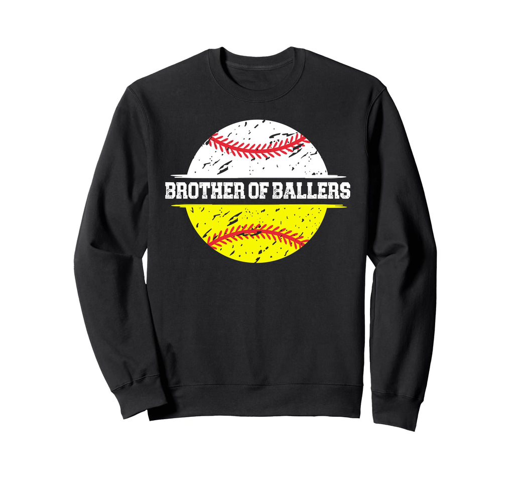 Brother Ballers Proud Softball Sweatshirt - Trendy Graphic for Adults - T-Shirt, Sweatshirt, Hoodie