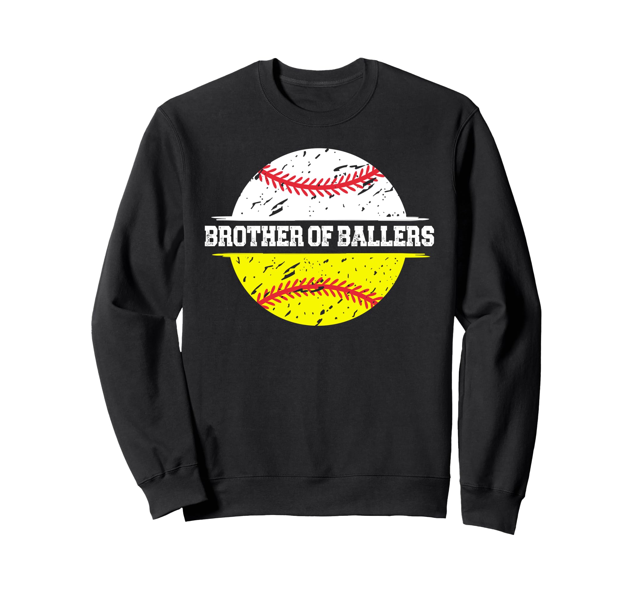 Brother Ballers Proud Softball Sweatshirt - Trendy Graphic for Adults - T-Shirt, Sweatshirt, Hoodie