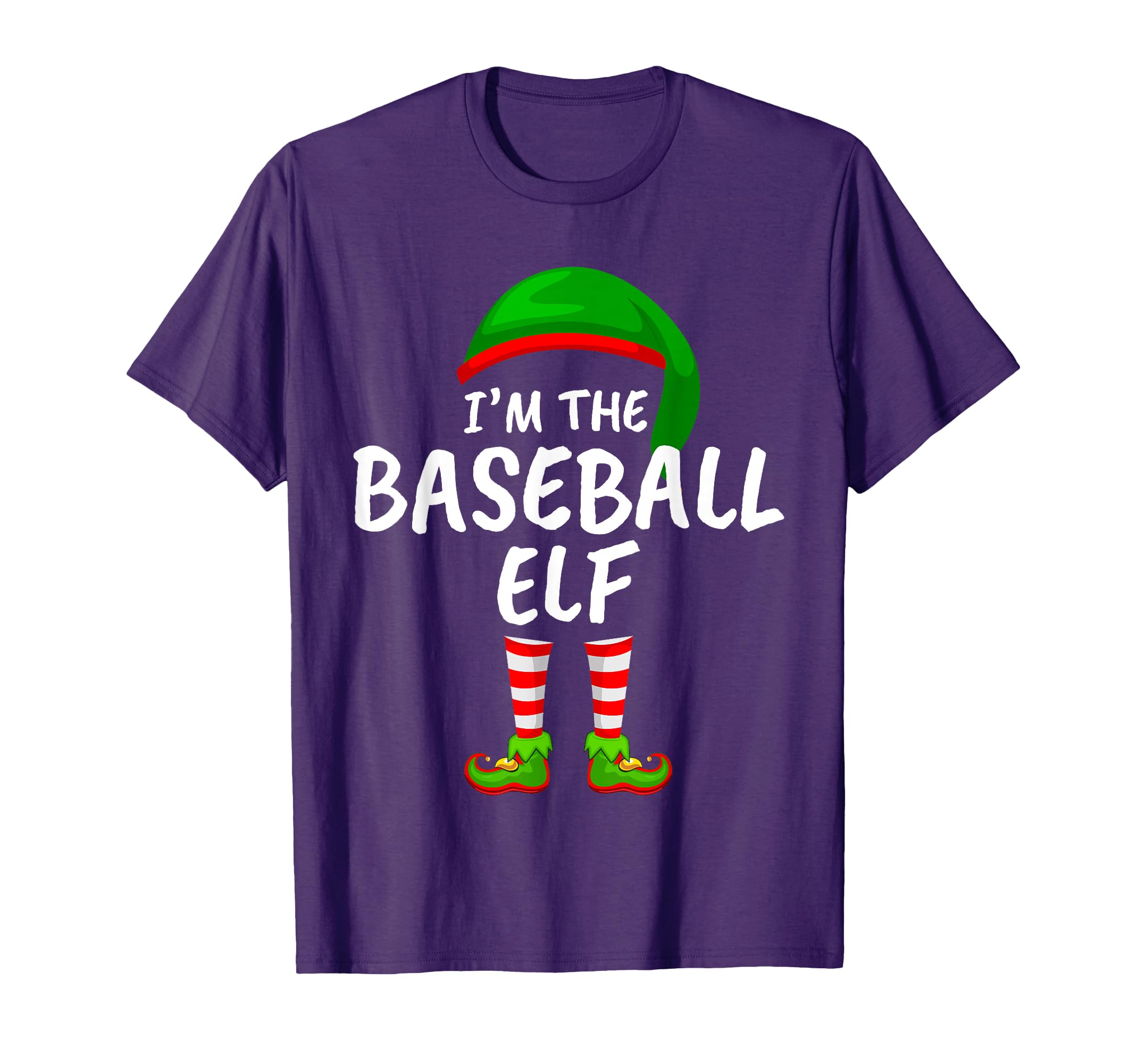 Matching Family Funny Im Baseball Elf T-Shirt - Custom Art Print Men Women - T-Shirt, Sweatshirt, Hoodie