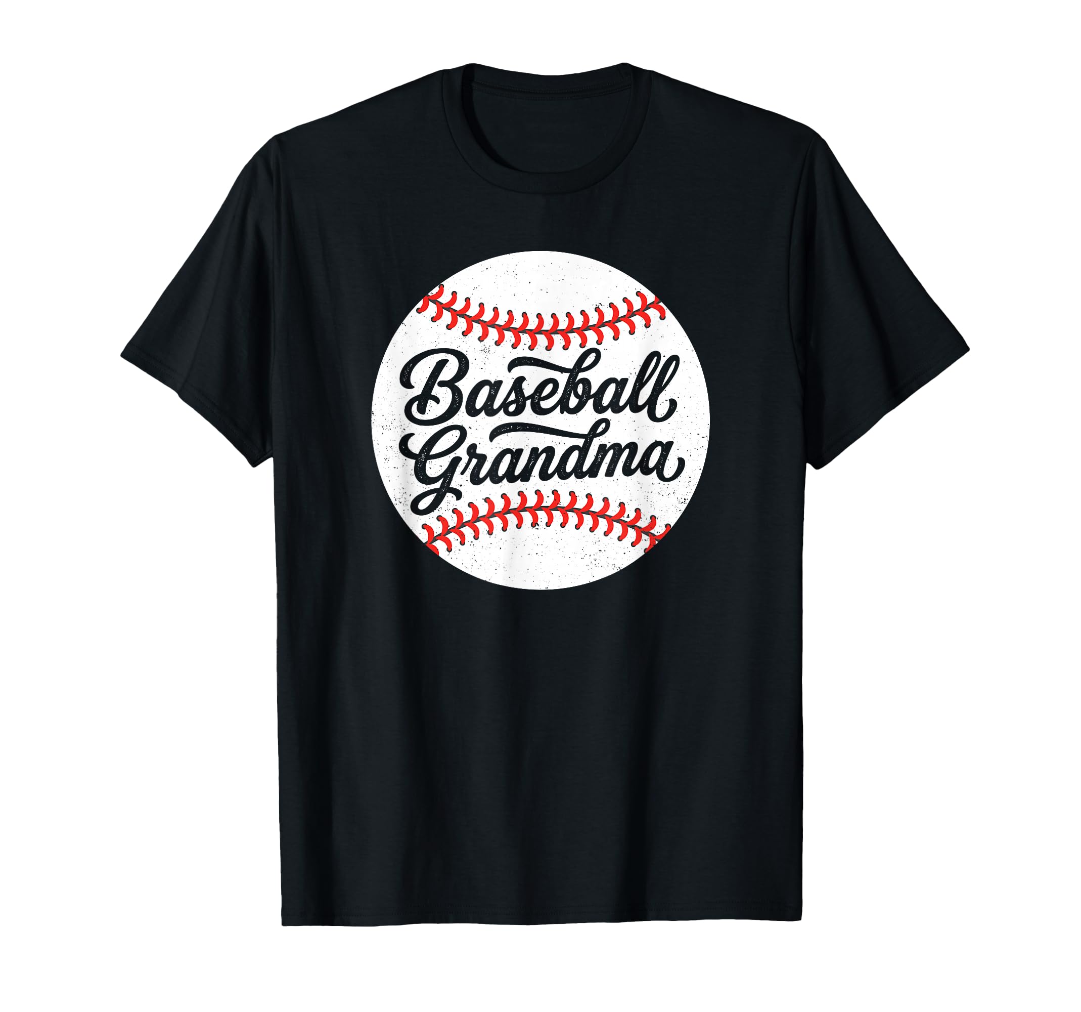 Baseball Grandma Script Sports T-Shirt - Fun Novelty Design Men Women - T-Shirt, Sweatshirt, Hoodie