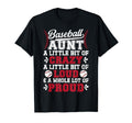 Baseball Aunt Crazy Loud Auntie T-Shirt - Casual Everyday Wear Unisex - T-Shirt, Sweatshirt, Hoodie