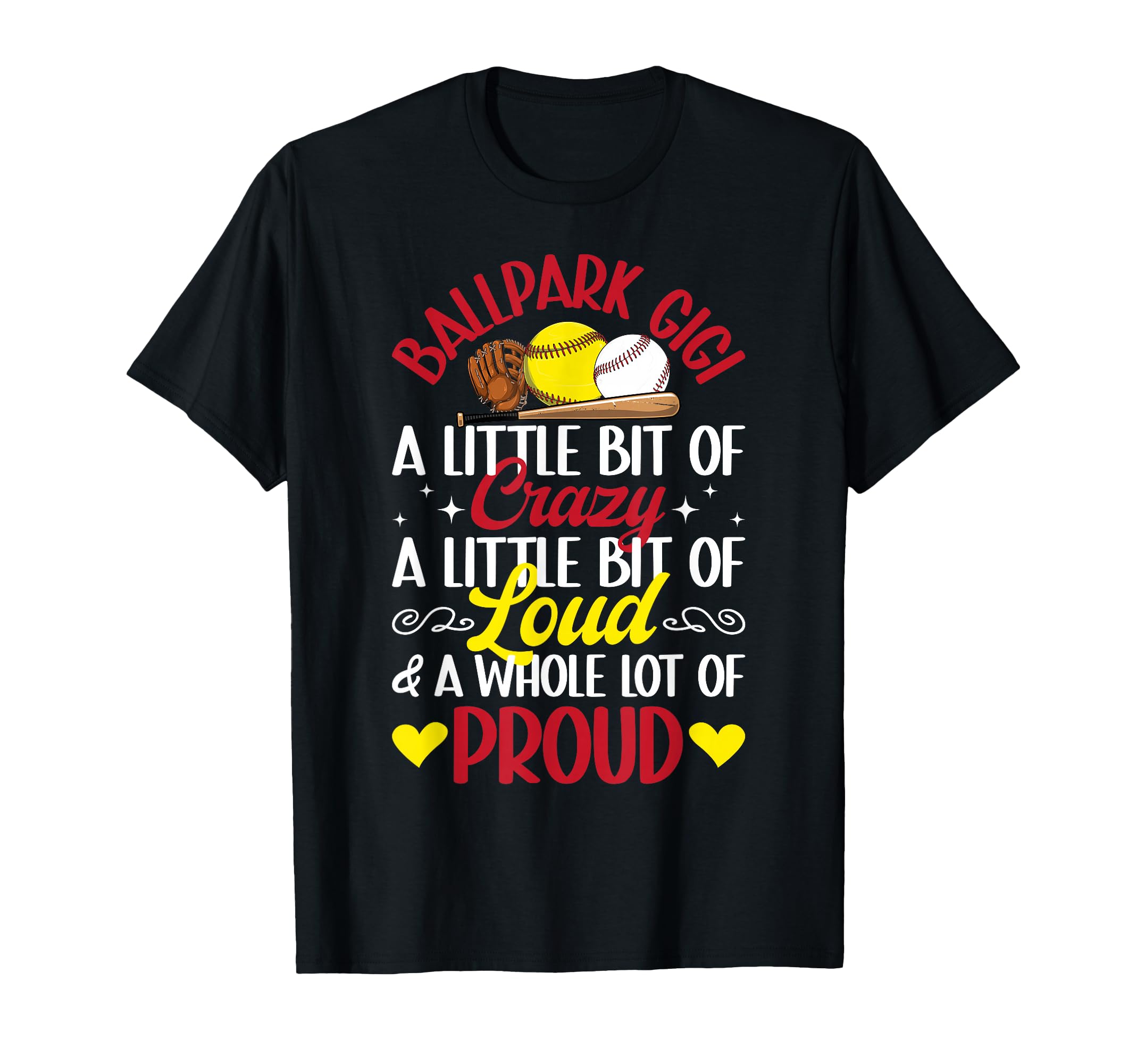 Ballpark Gigi Definition Baseball T-Shirt - Minimalist Print Men Women - T-Shirt, Sweatshirt, Hoodie