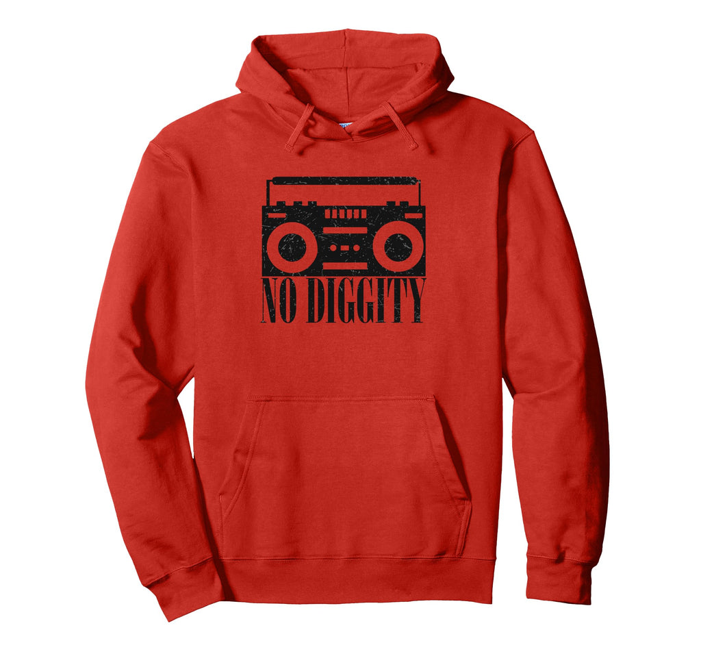 No Diggity Boombox Old School Hip Hop Hoodie - Custom Art Print Unisex - T-Shirt, Sweatshirt, Hoodie