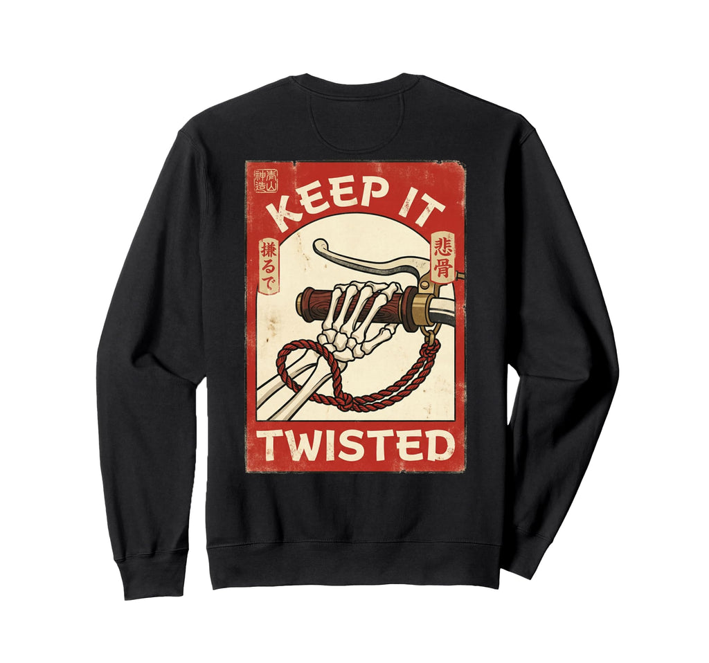 Japanese Motorcycle Garage Sign Sweatshirt - Fun Novelty Design Men Women - T-Shirt, Sweatshirt, Hoodie