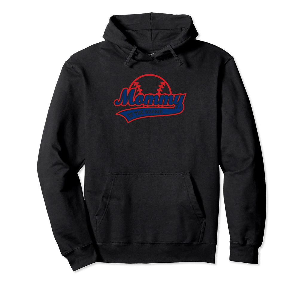 Funny Baseball Mommy Rookie Mom Hoodie - Minimalist Print Men Women - T-Shirt, Sweatshirt, Hoodie