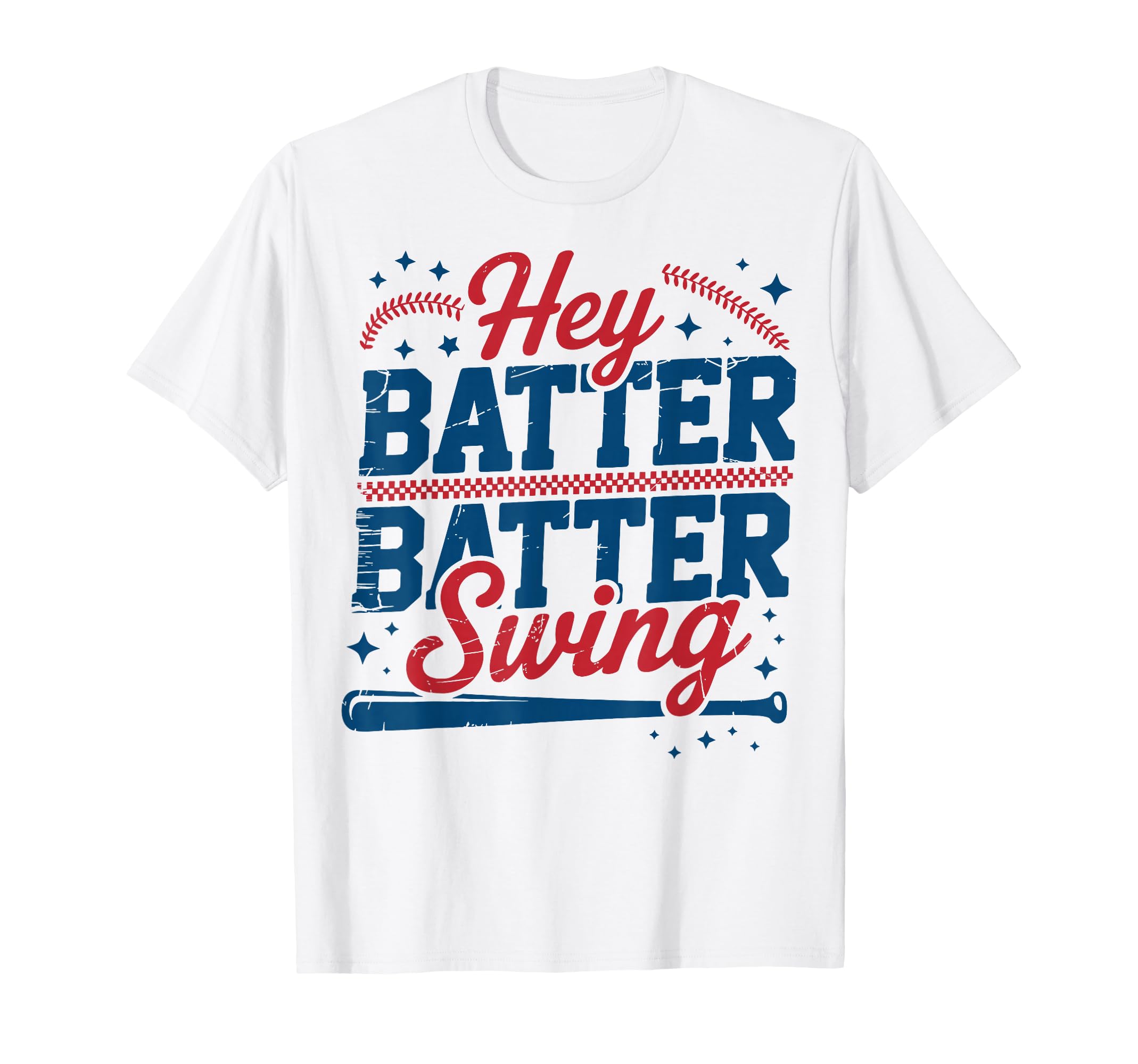 Hey Batter Batter Swing Funny Baseball T-Shirt - Fun Novelty Design Unisex - T-Shirt, Sweatshirt, Hoodie