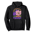 Overdose Awareness Purple Groovy Boho Hoodie - Minimalist Print Men Women - T-Shirt, Sweatshirt, Hoodie