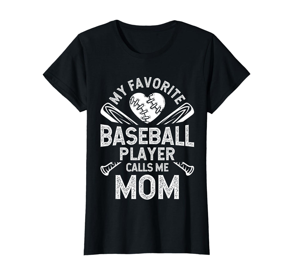 My Favorite Baseball Player Calls Me Mom T-Shirt - Custom Art Print Unisex - T-Shirt, Sweatshirt, Hoodie