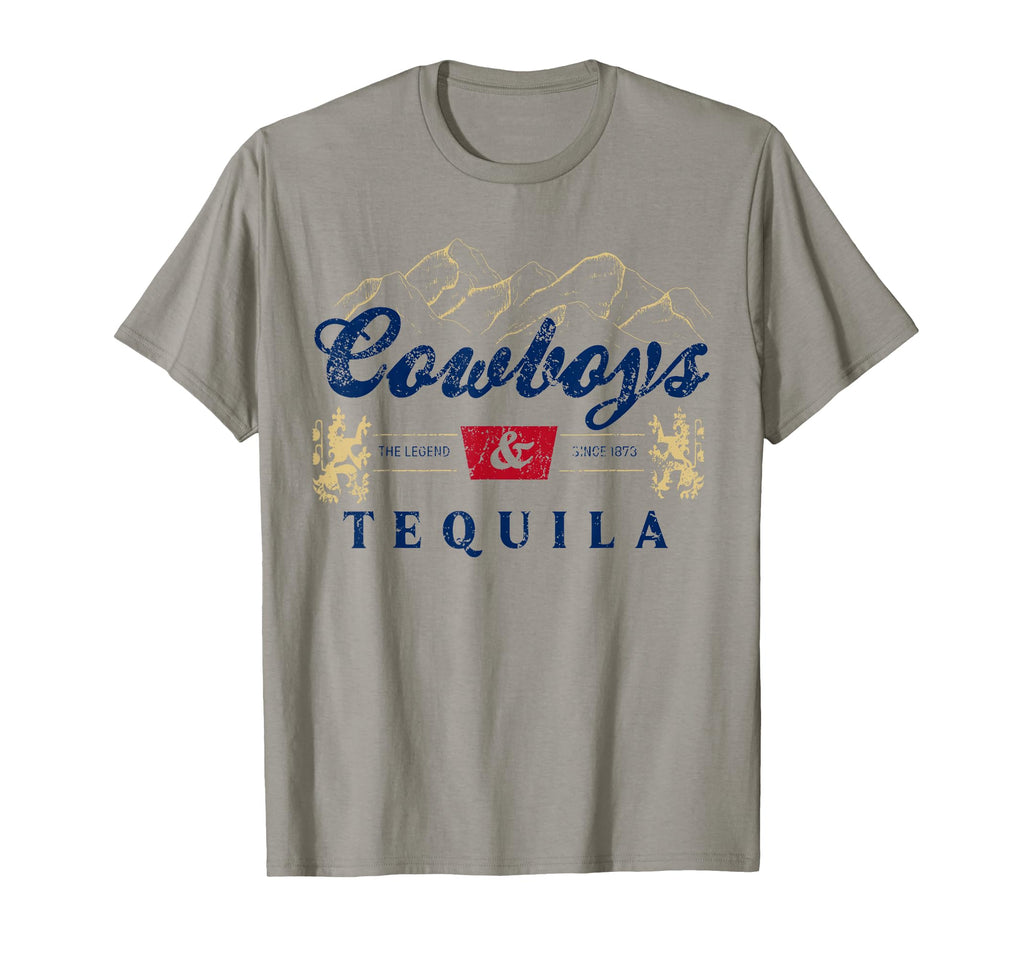 Cowboys And Tequila Western Funny T-Shirt - Trendy Graphic for Adults - T-Shirt, Sweatshirt, Hoodie