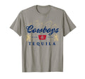 Cowboys And Tequila Western Funny T-Shirt - Trendy Graphic for Adults - T-Shirt, Sweatshirt, Hoodie