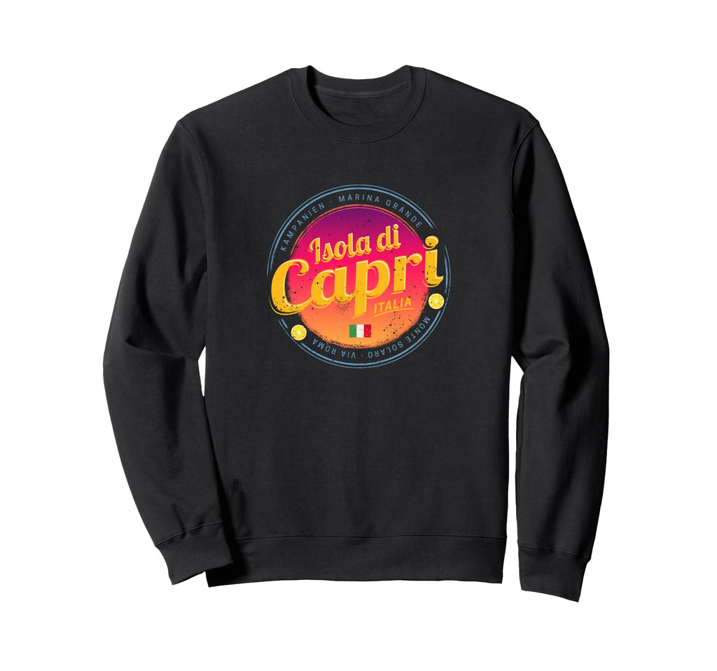 Capri Island Sunset Italy Souvenir Sweatshirt - Casual Everyday Wear Unisex - T-Shirt, Sweatshirt, Hoodie