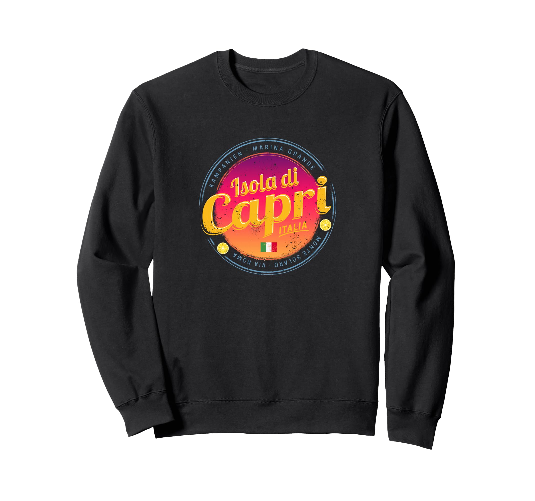 Capri Island Sunset Italy Souvenir Sweatshirt - Casual Everyday Wear Unisex - T-Shirt, Sweatshirt, Hoodie