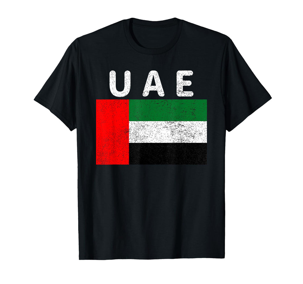Distressed Uae Emirati Flag Pride T-Shirt - Custom Art Print Men Women - T-Shirt, Sweatshirt, Hoodie