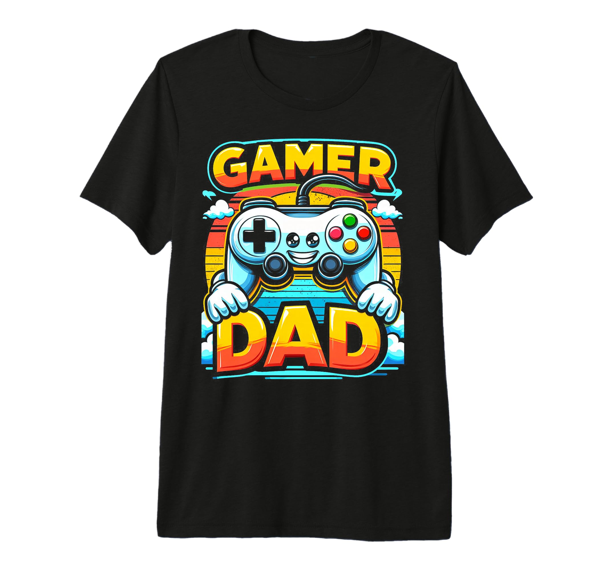 Gamer Dad Game Controller Gaming T-Shirt - Fun Novelty Design for Adults - T-Shirt, Sweatshirt, Hoodie
