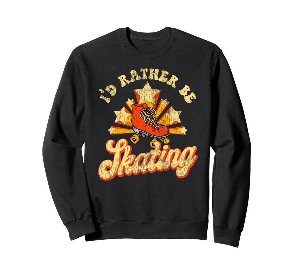 Roller Skating Skate 1970S Sweatshirt - Unique Graphic Unisex - T-Shirt, Sweatshirt, Hoodie