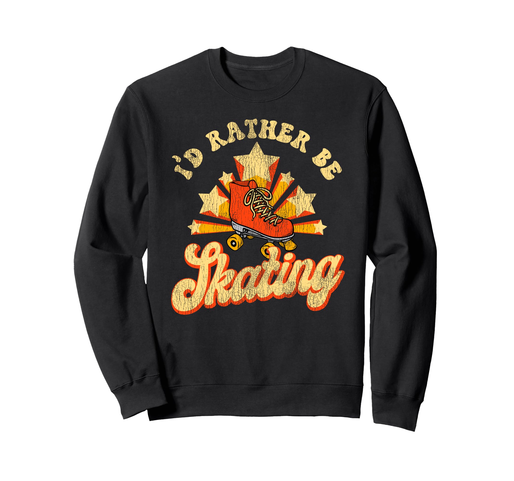 Roller Skating Skate 1970S Sweatshirt - Unique Graphic Unisex - T-Shirt, Sweatshirt, Hoodie