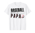 Baseball Papa Family Matching Funny T-Shirt - Minimalist Print Unisex - T-Shirt, Sweatshirt, Hoodie