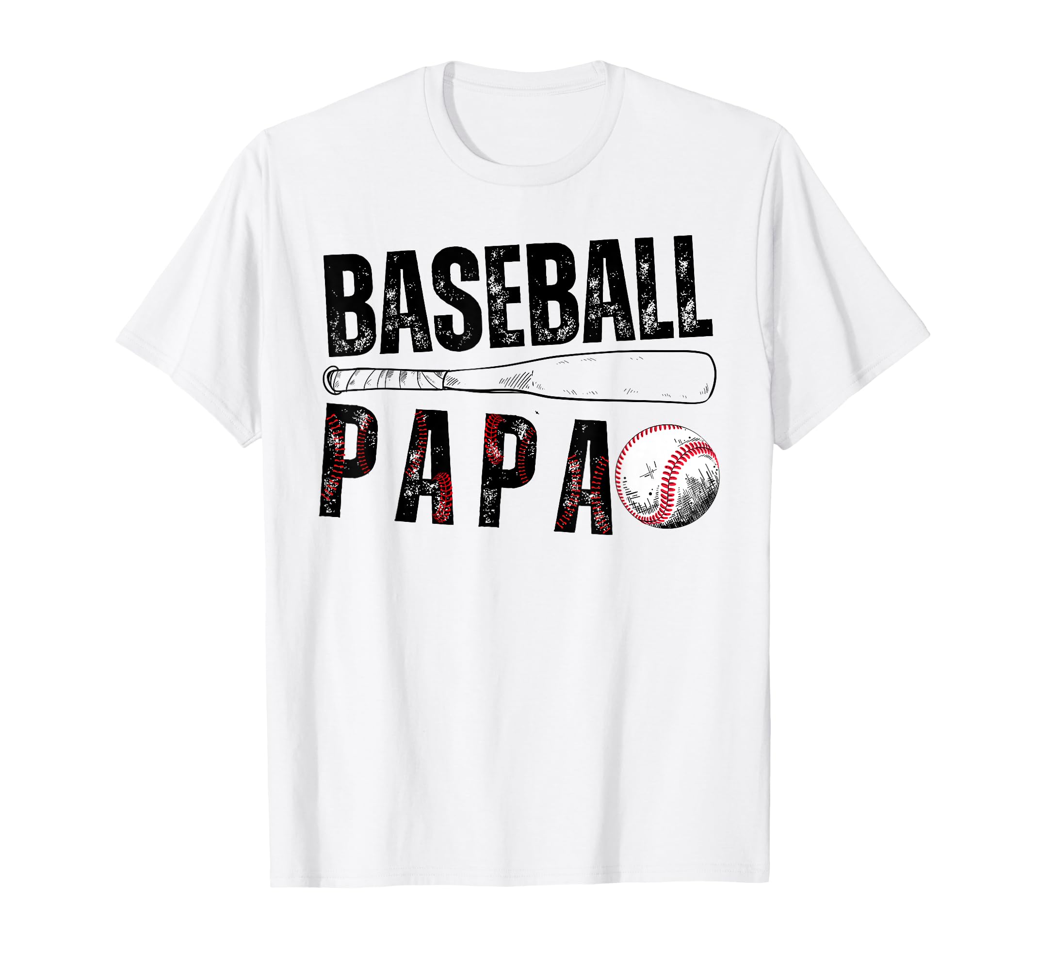 Baseball Papa Family Matching Funny T-Shirt - Minimalist Print Unisex - T-Shirt, Sweatshirt, Hoodie