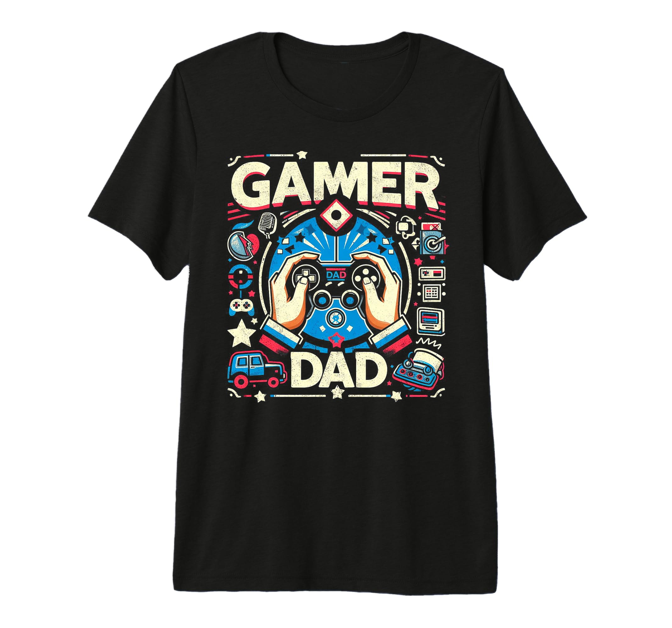 Gamer Dad Game Controller Gaming T-Shirt - Casual Everyday Wear Unisex - T-Shirt, Sweatshirt, Hoodie