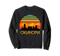 Sunset Downtown Oklahoma Sweatshirt - Casual Everyday Wear for Adults - T-Shirt, Sweatshirt, Hoodie