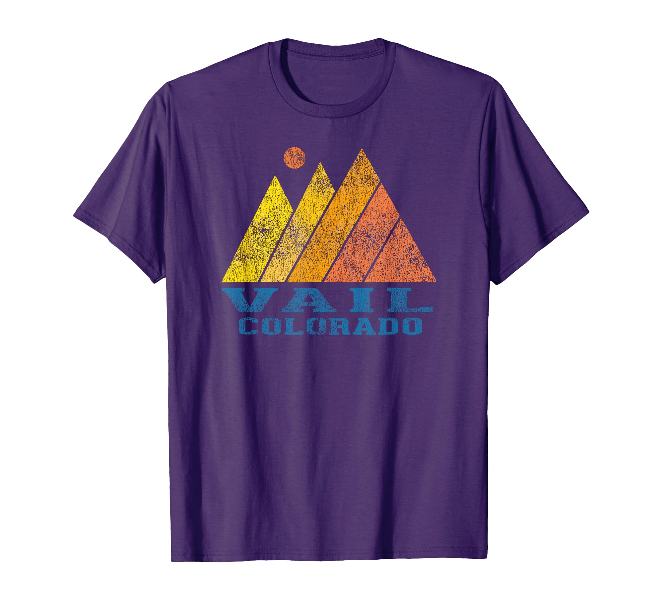Vail Co Mountain Sunset T-Shirt - Custom Art Print Men Women - T-Shirt, Sweatshirt, Hoodie